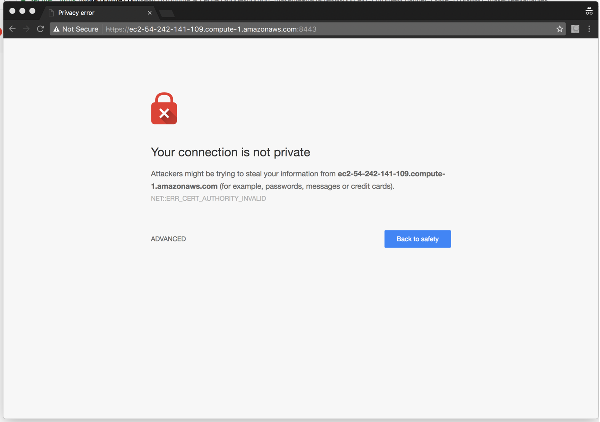 Invalid Certificate