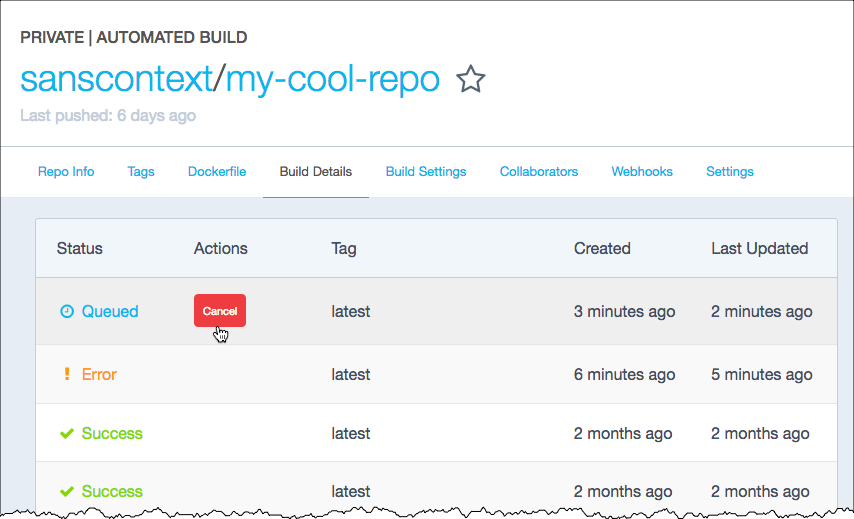 Docker Hub Automated Builds